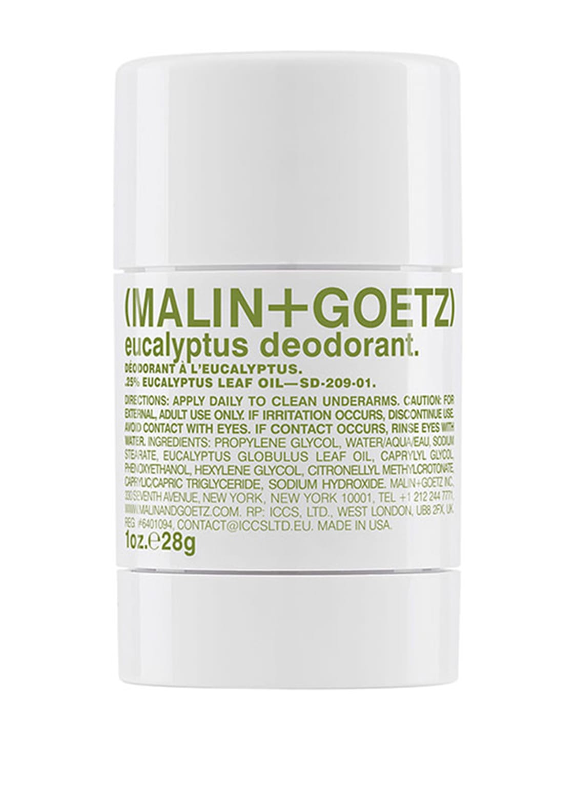 Image of (Malin+Goetz) Eucalyptus Deodorant Deo-Stick Reisegröße 28 g