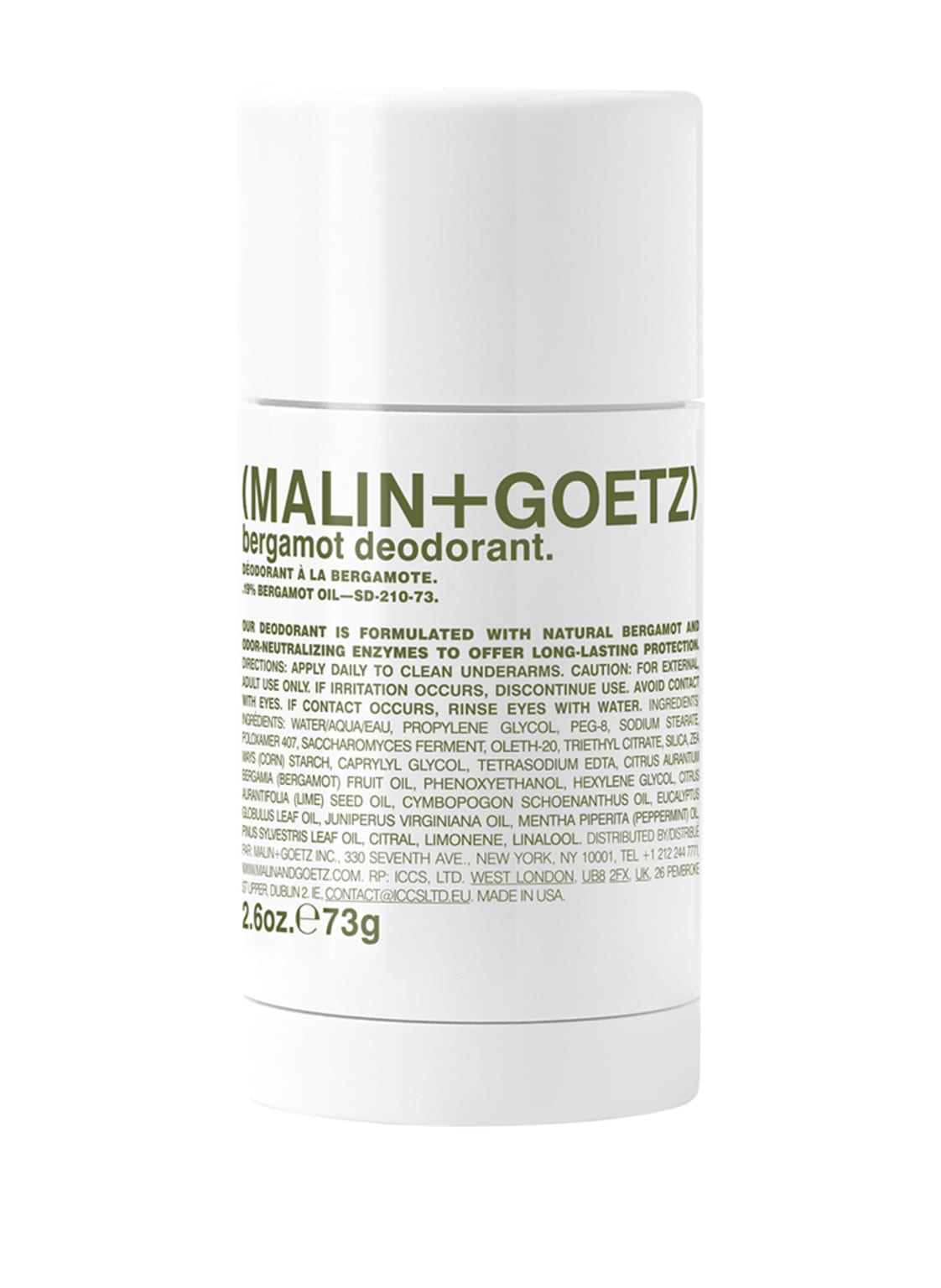 Image of (Malin+Goetz) Bergamot Deodorant Deo-Stick 73 g