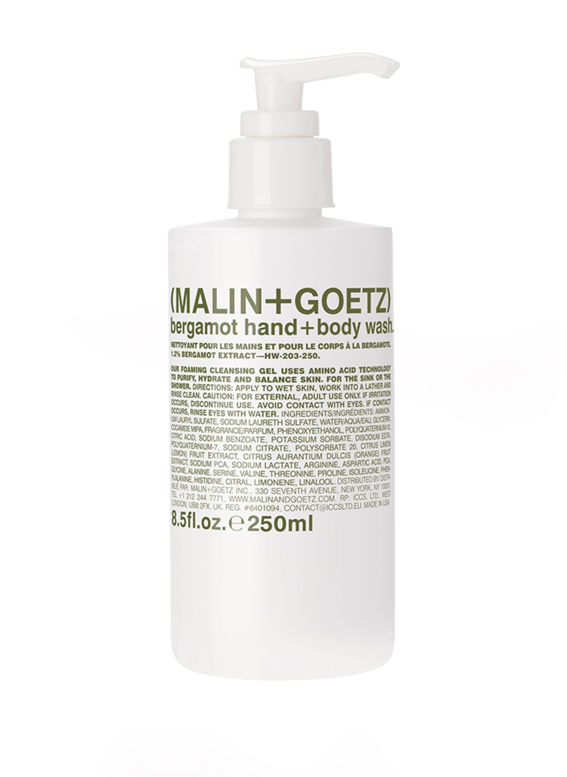 Image of (Malin+Goetz) Bergamot Hand + Body Wash Körper- und Handwaschgel 250 ml