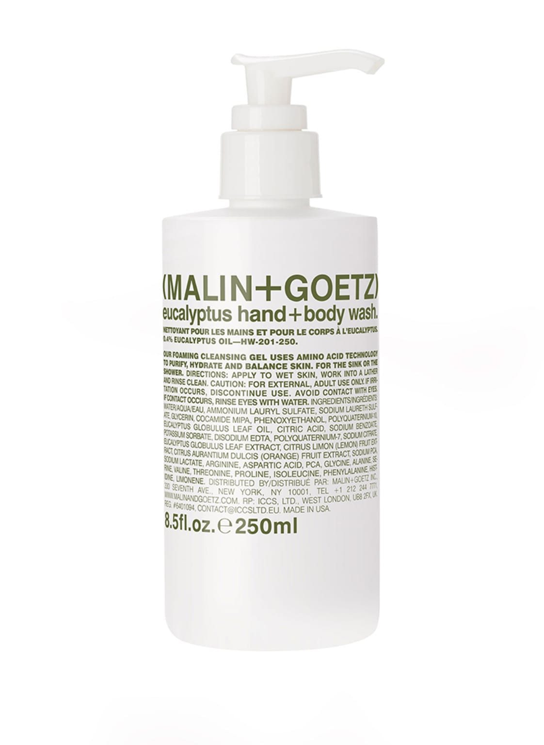 Image of (Malin+Goetz) Eucalyptus Hand + Body Wash Körper- und Handwaschgel 250 ml