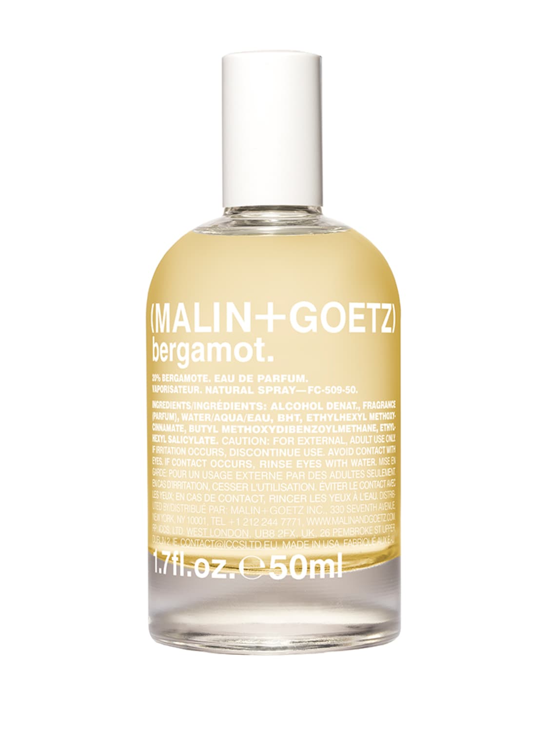 Image of (Malin+Goetz) Bergamot Eau de Parfum 50 ml