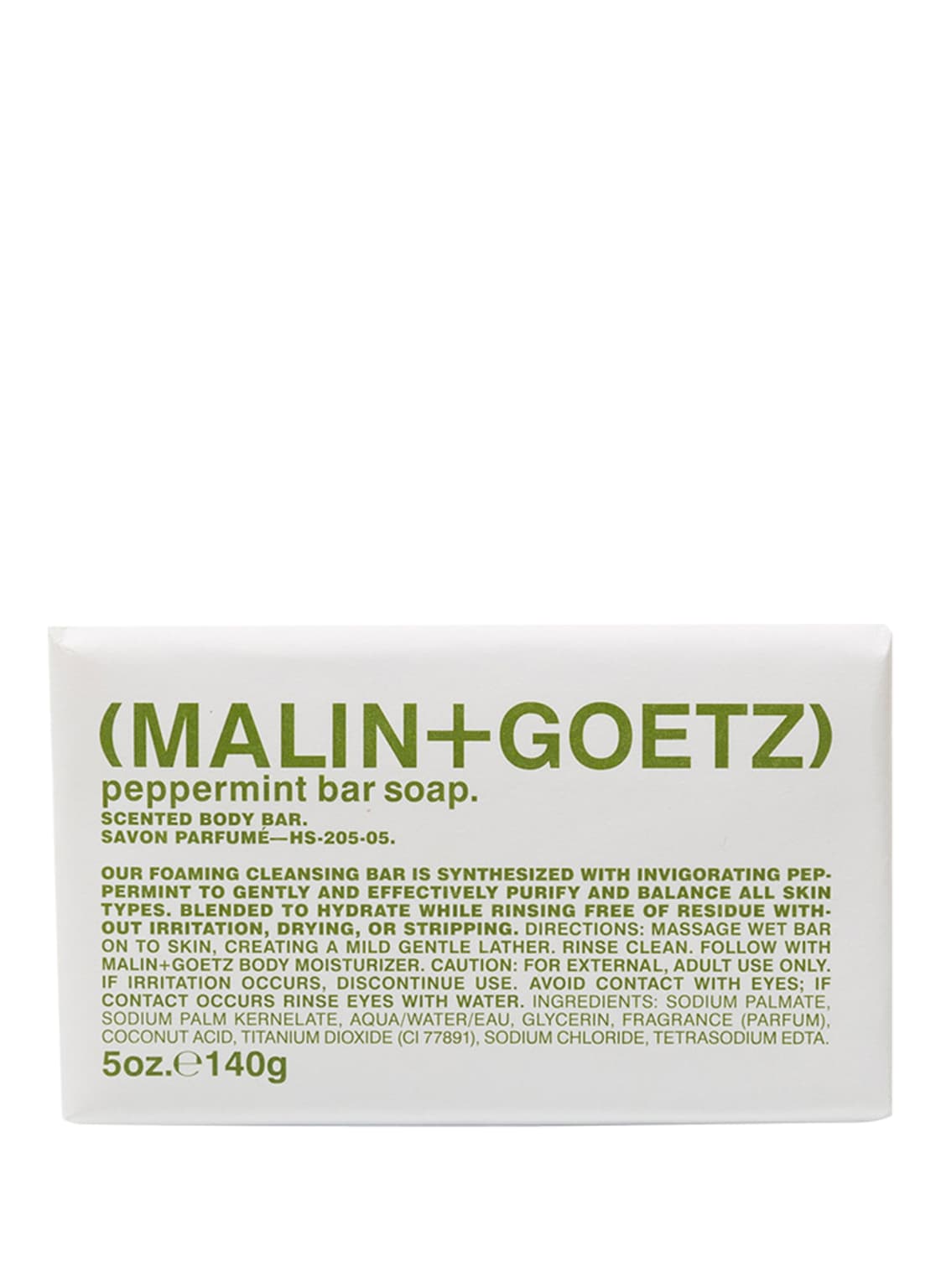Image of (Malin+Goetz) Peppermint Bar Soap Seife 140 g