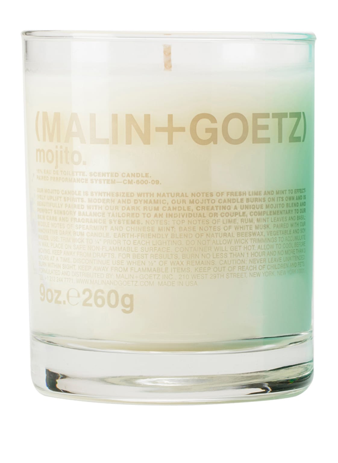 Image of (Malin+Goetz) Mojito Candle Duftkerze 260 g