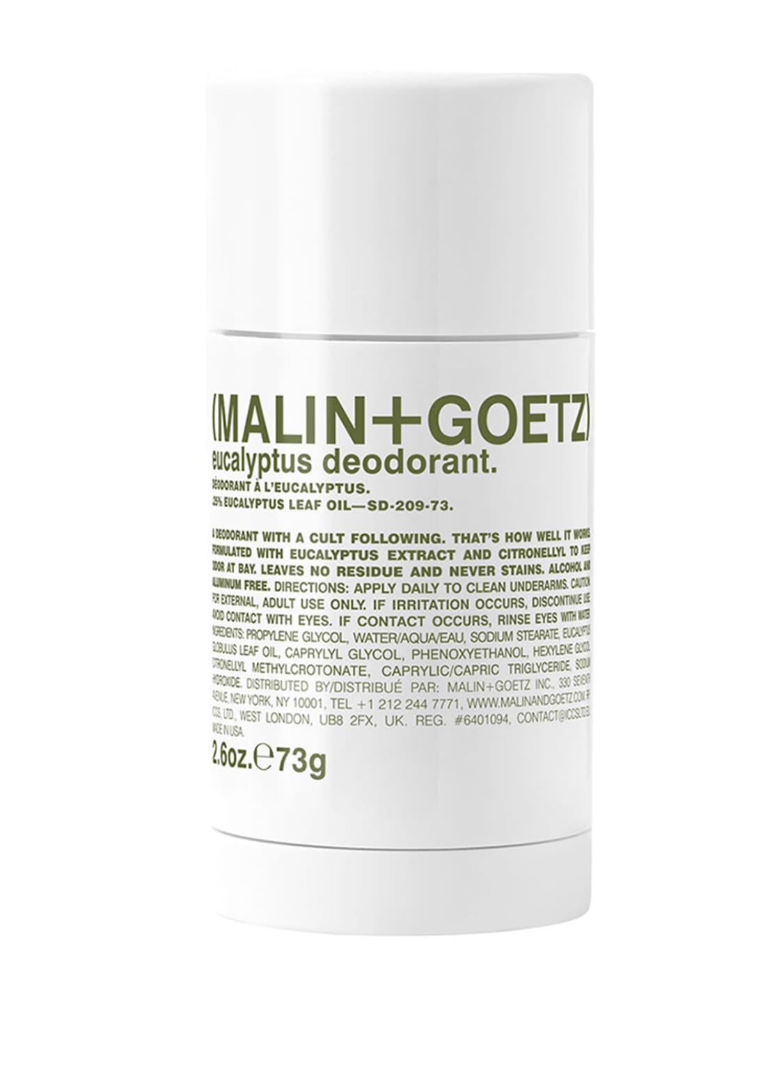 Image of (Malin+Goetz) Eucalyptus Deodorant Deo-Stick 73 g