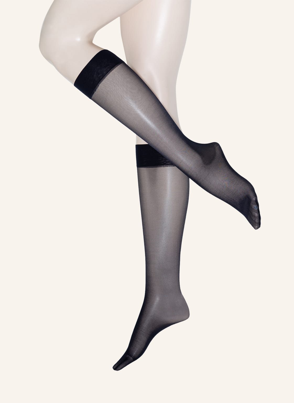 Image of Wolford Fein-Kniestrümpfe Satin Touch blau