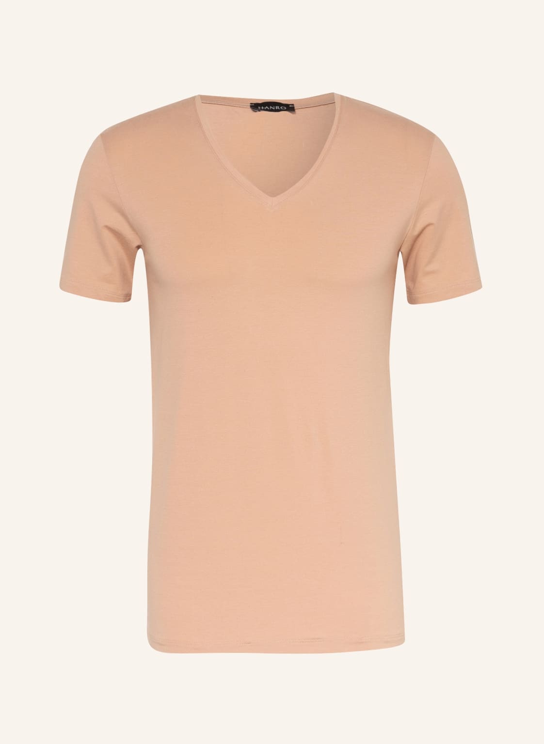 Image of Hanro V-Shirt Cotton Superior beige
