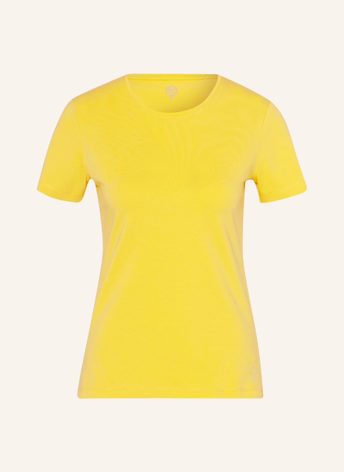 Image of Boviva T-Shirt Mit Schmucksteinen gelb