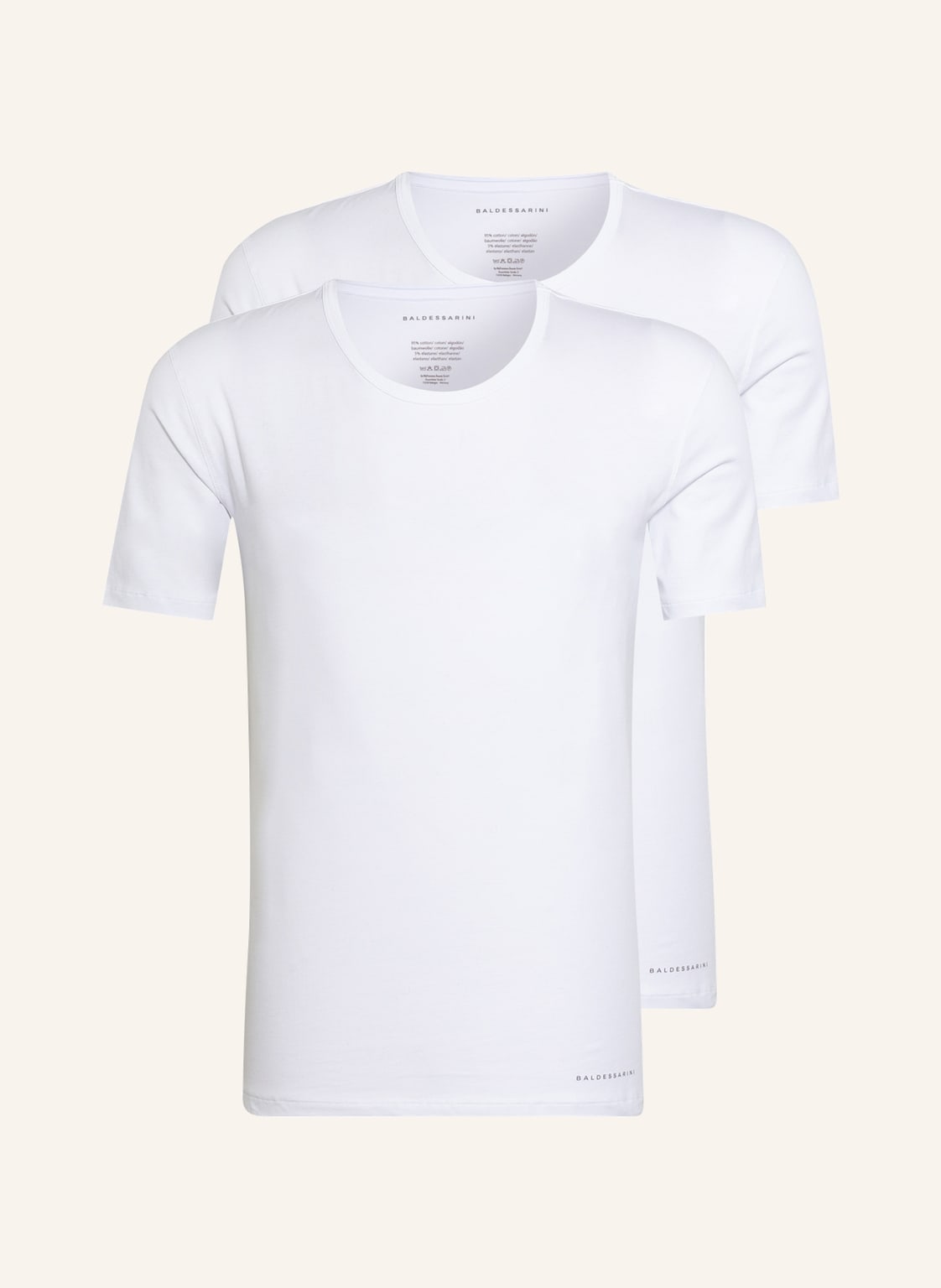 Image of Baldessarini 2er-Pack T-Shirts weiss