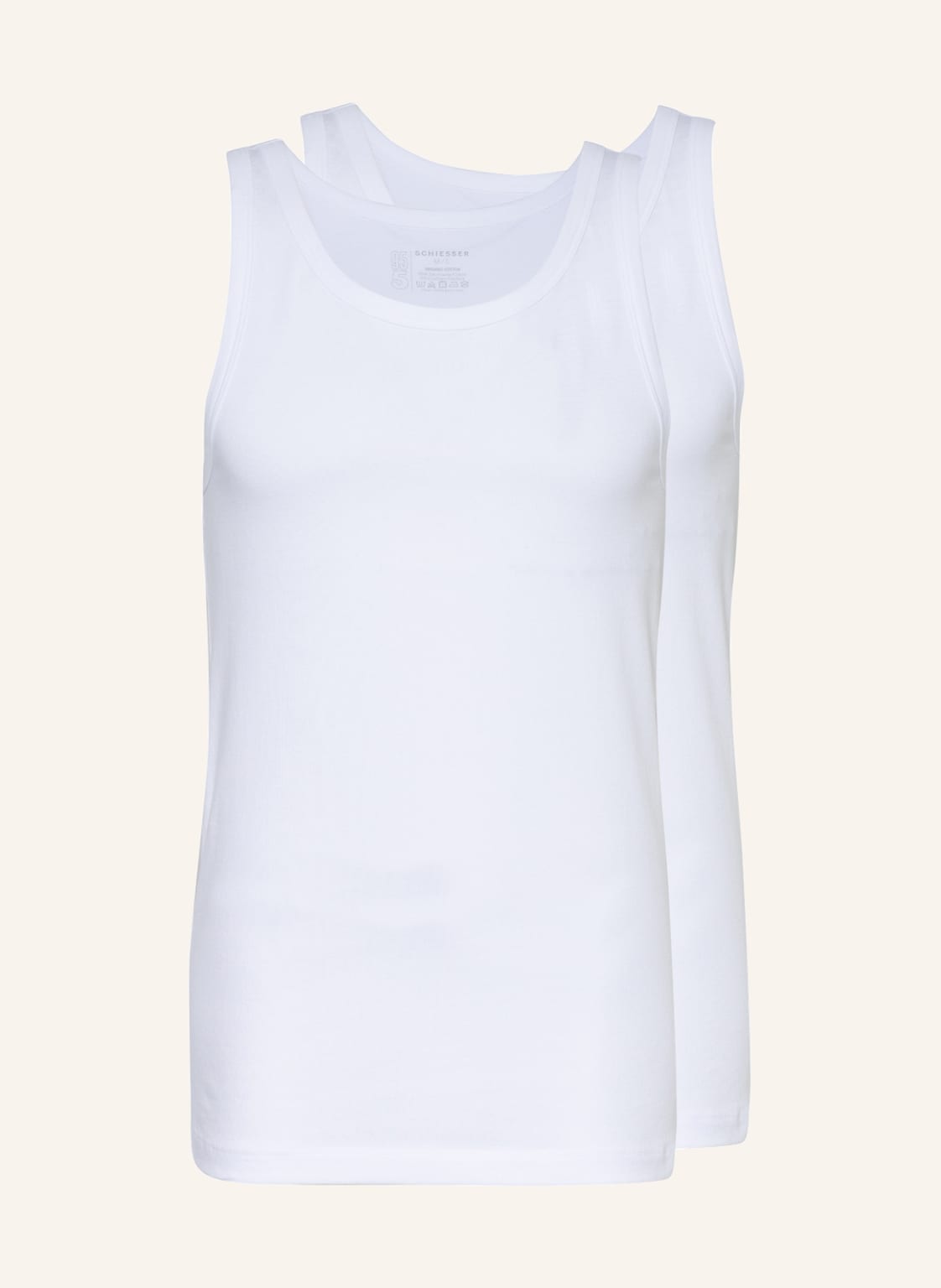Image of Schiesser 2er-Pack Unterhemden 95/5 weiss