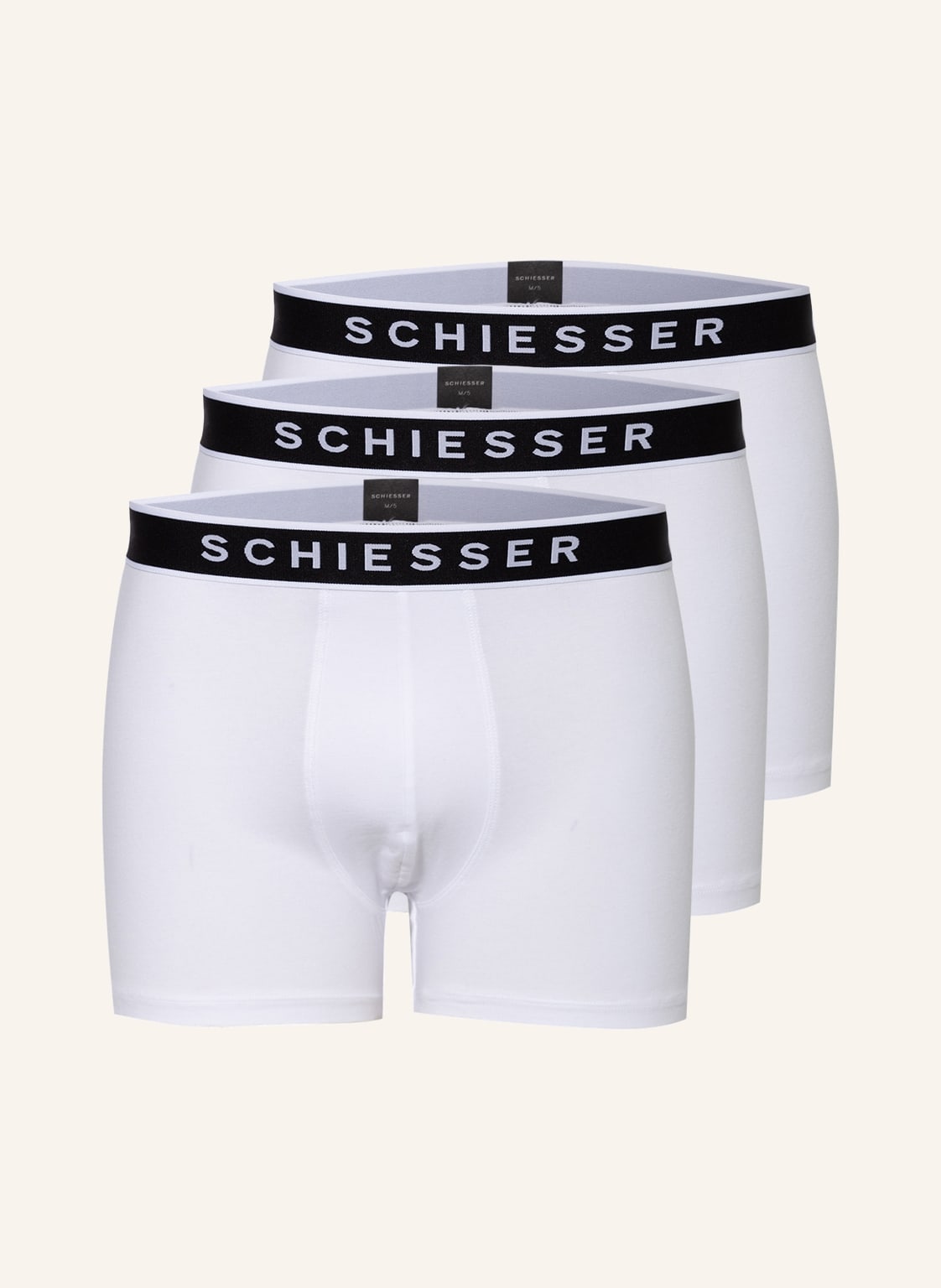 Image of Schiesser 3er-Pack Boxershorts 95/5 weiss