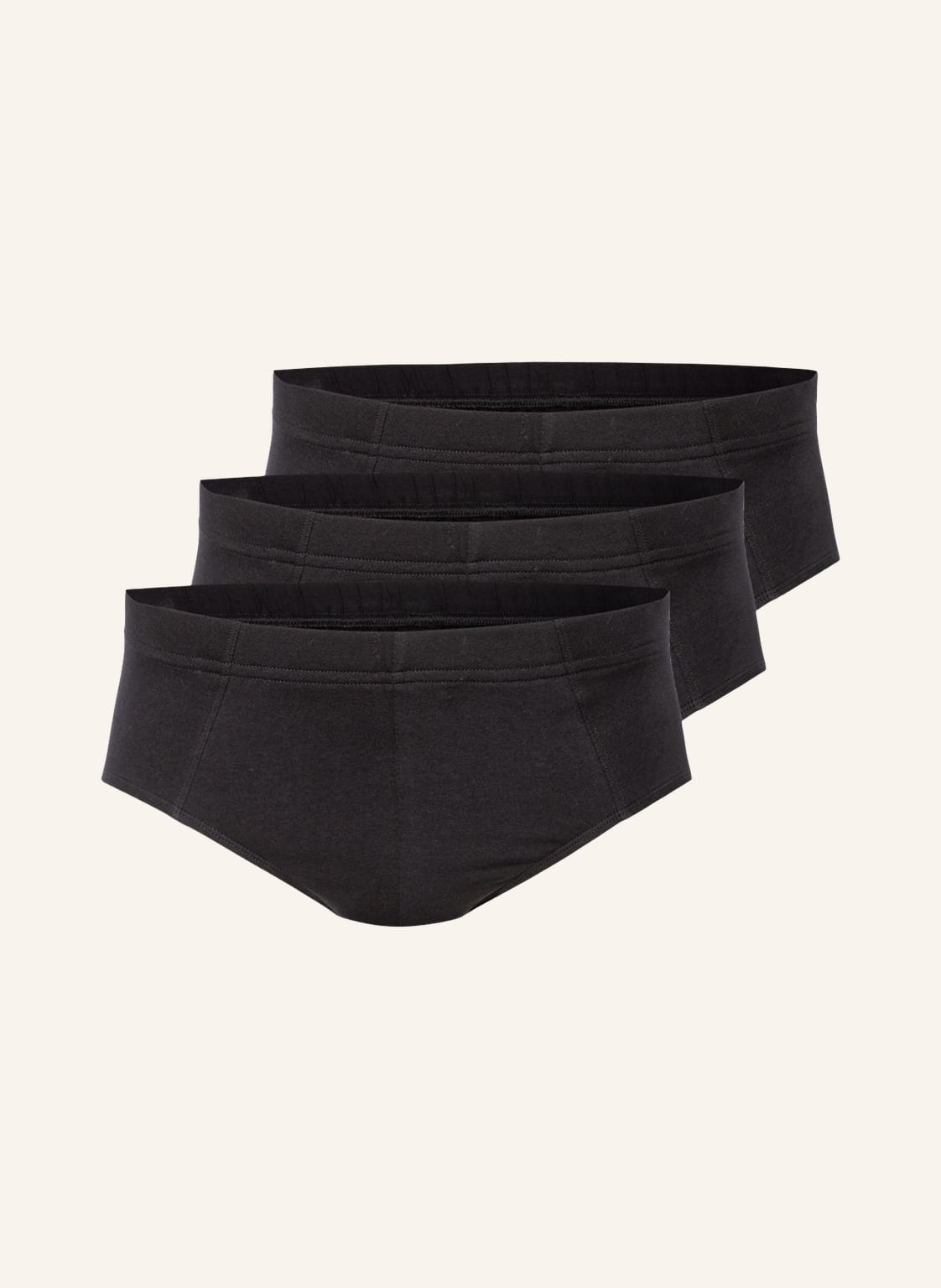 Image of Schiesser 3er-Pack Slips 95/5 schwarz