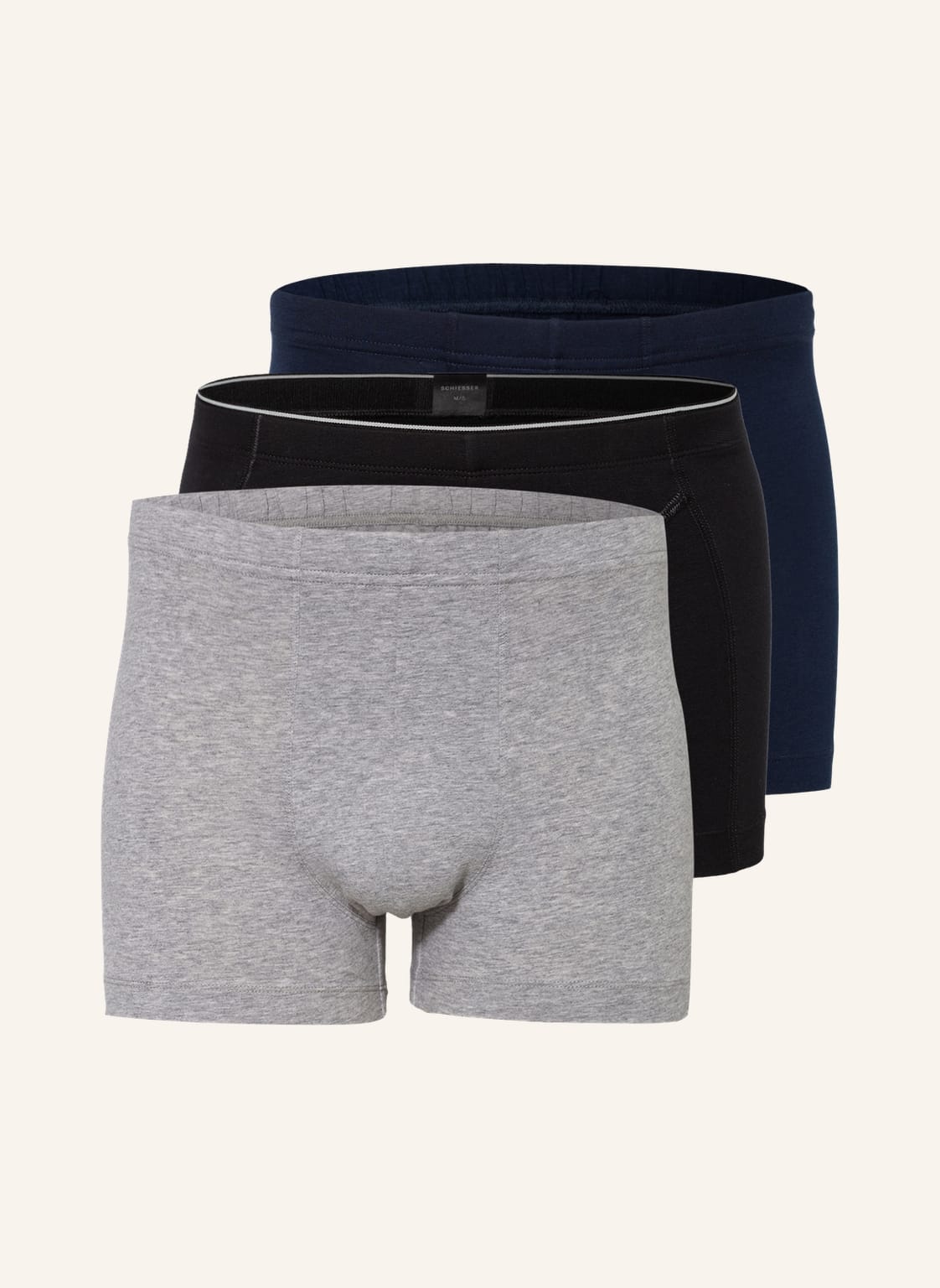 Image of Schiesser 3er-Pack Boxershorts 95/5 grau