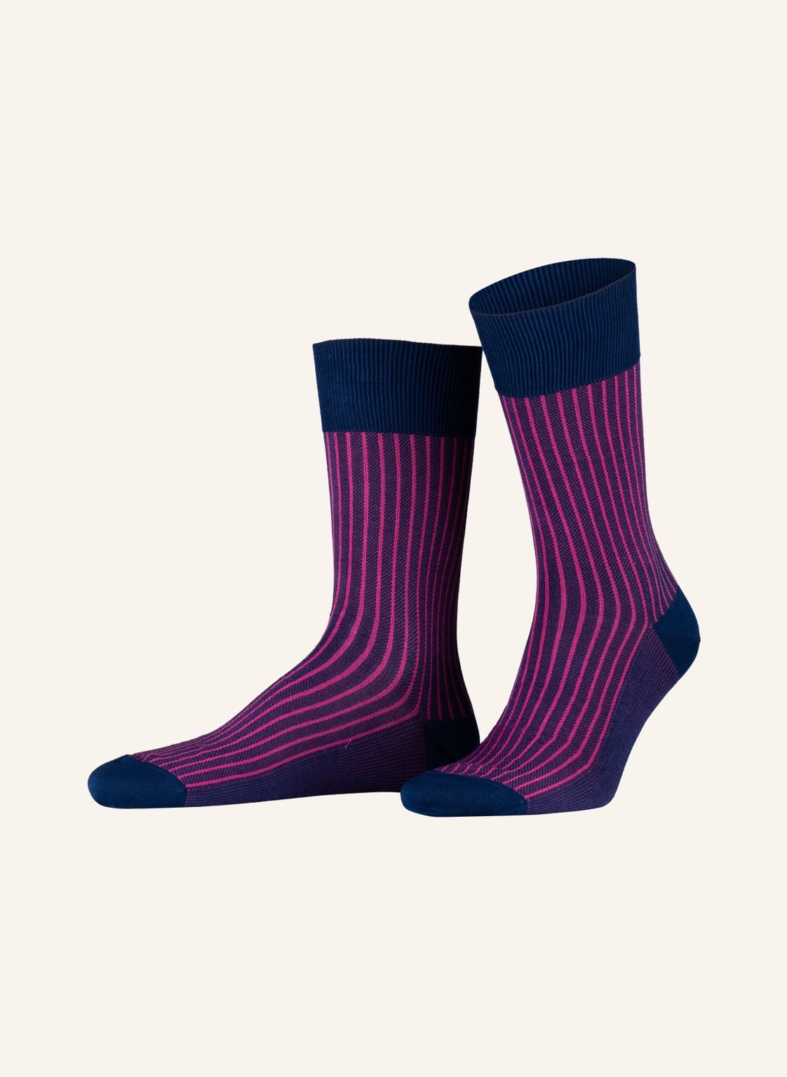 Image of Falke Strümpfe Oxford Stripe blau