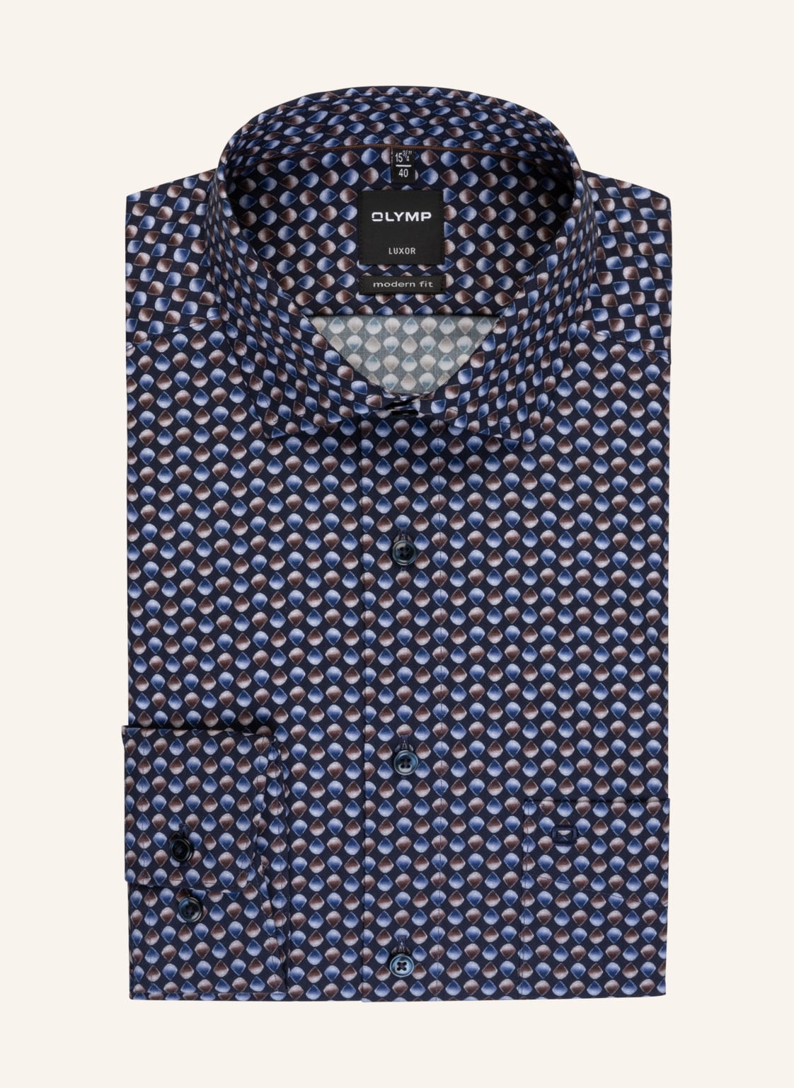 Image of Olymp Hemd Luxor Modern Fit braun