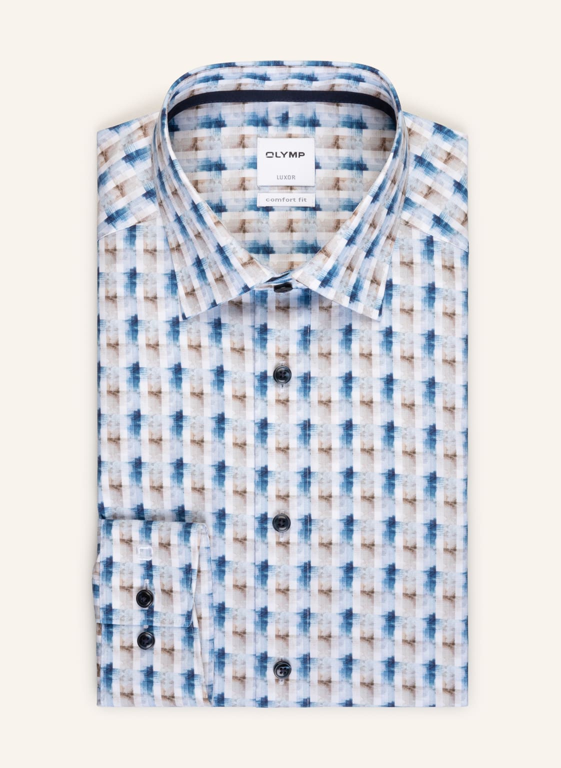 Image of Olymp Hemd Luxor Comfort Fit braun