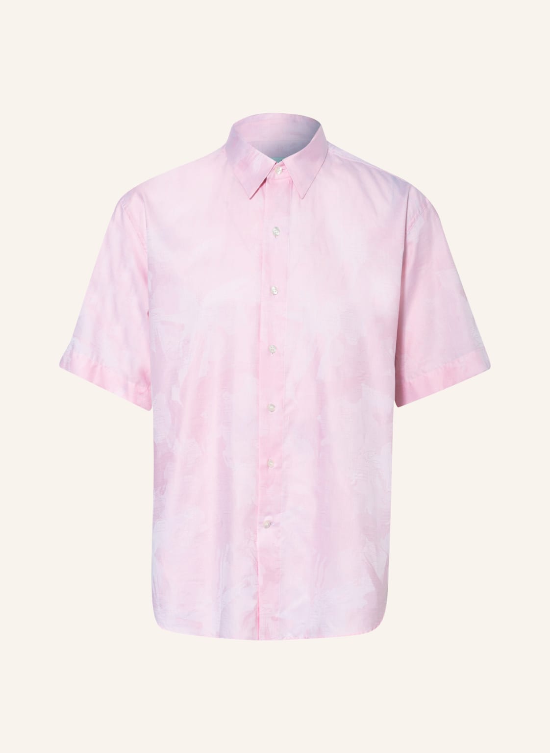 Image of Etro Kurzarm-Hemd Comfort Fit pink