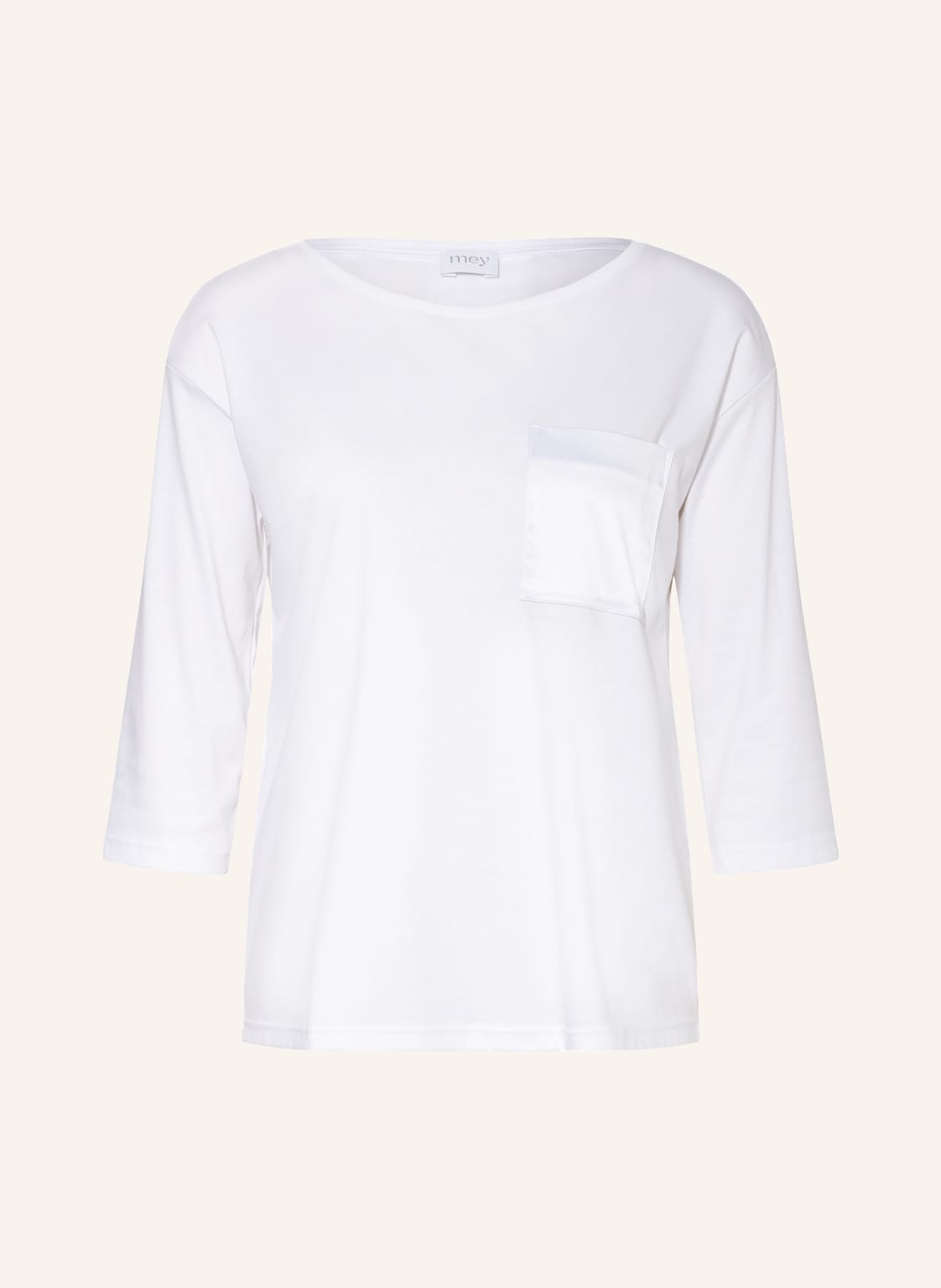 Image of Mey Schlafshirt Serie Sleepsation Mit 3/4-Arm weiss
