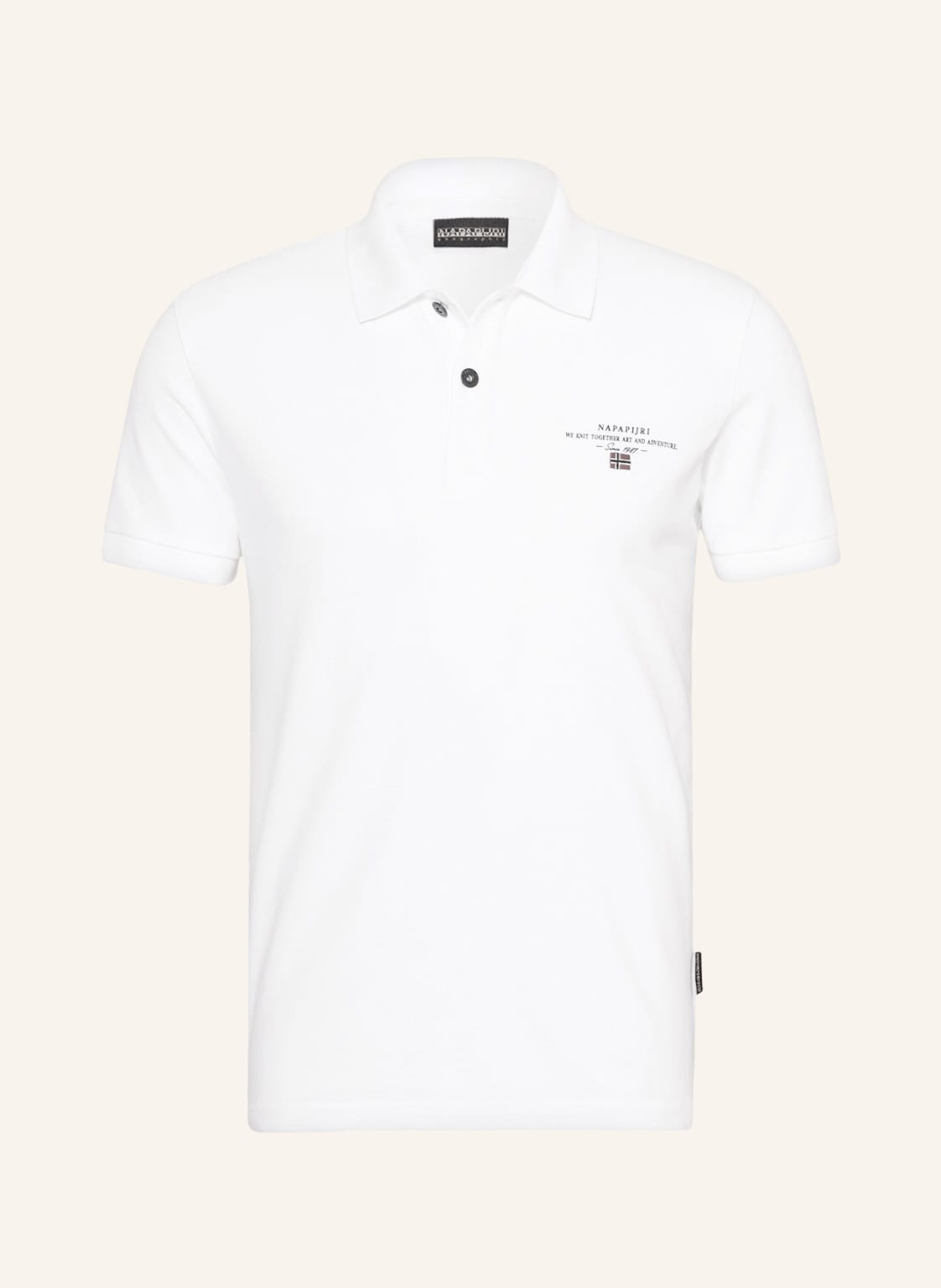 Image of Napapijri Piqué-Poloshirt Elbas weiss