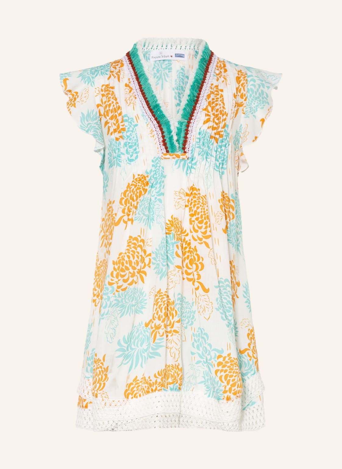 Image of Vilebrequin Strandkleid Iridescent Flowers Of Joy weiss