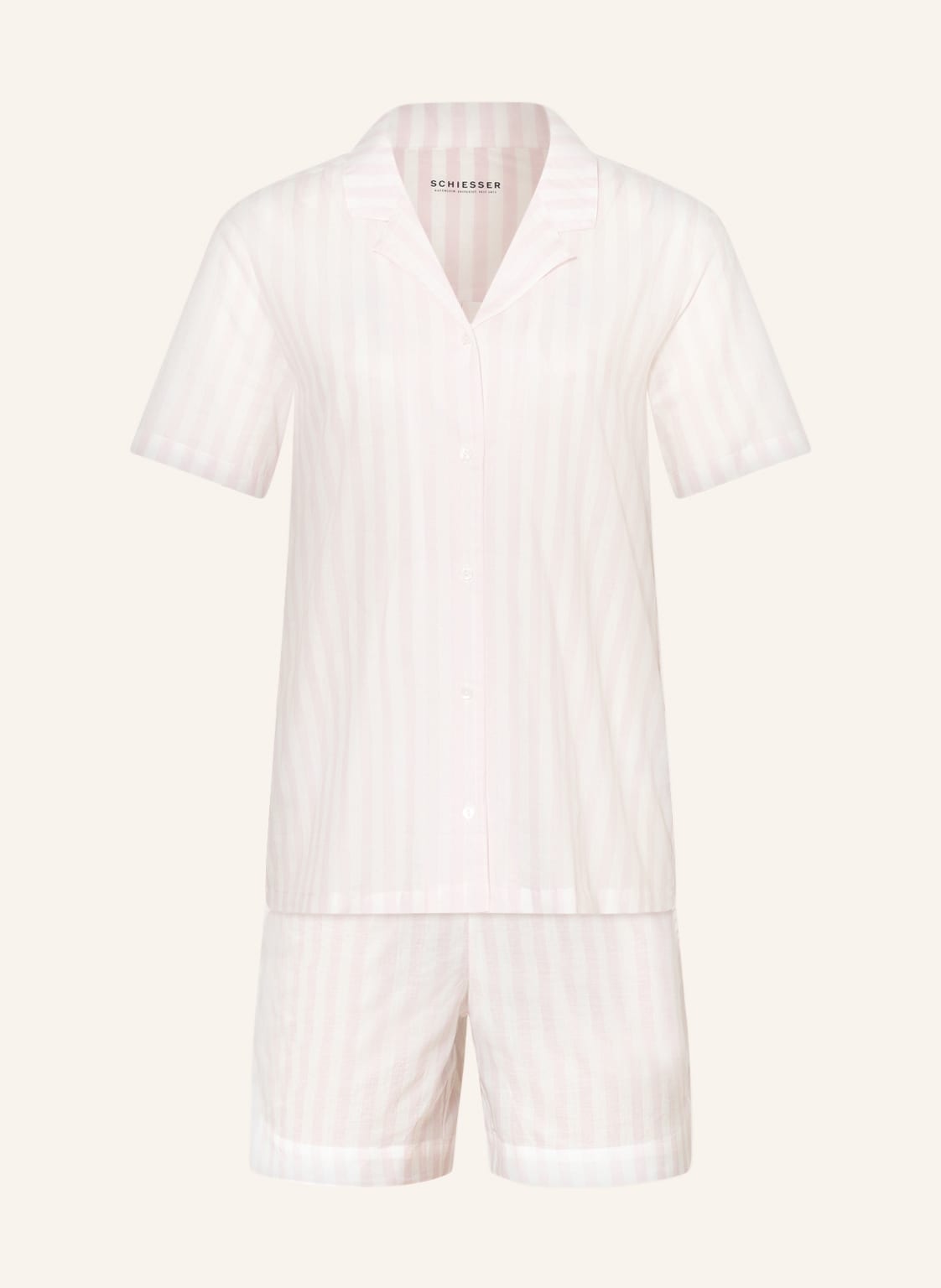 Image of Schiesser Shorty-Schlafanzug Pyjama Story rosa
