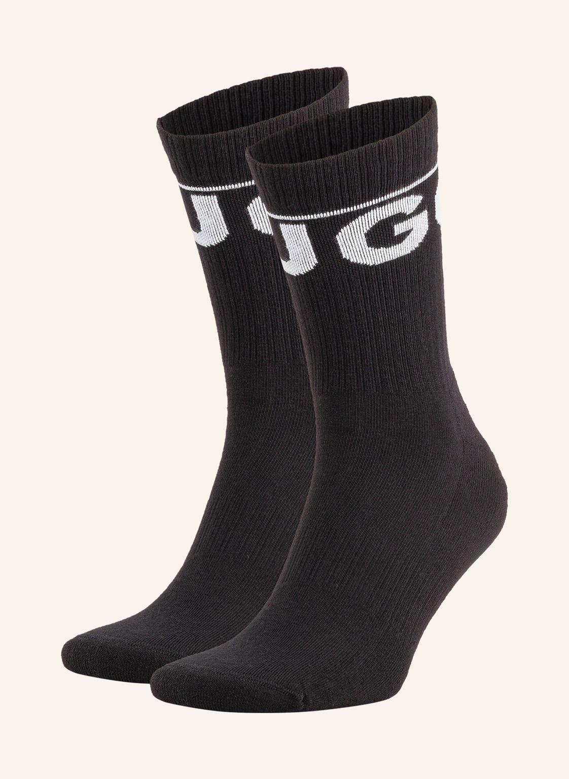 Image of Hugo 2er-Pack Socken Rib Iconic schwarz