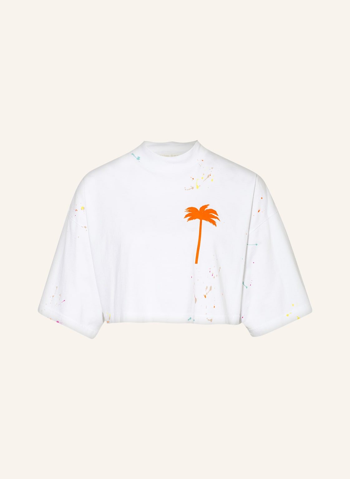 Image of Palm Angels Cropped-Shirt weiss
