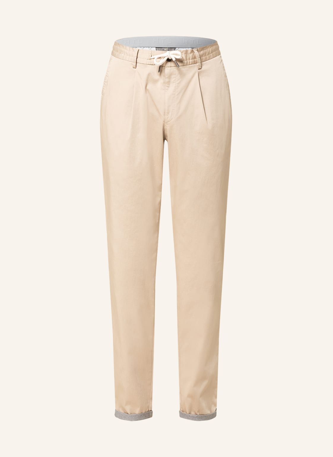 Image of Hiltl Hose Turin Slim Straight Fit beige