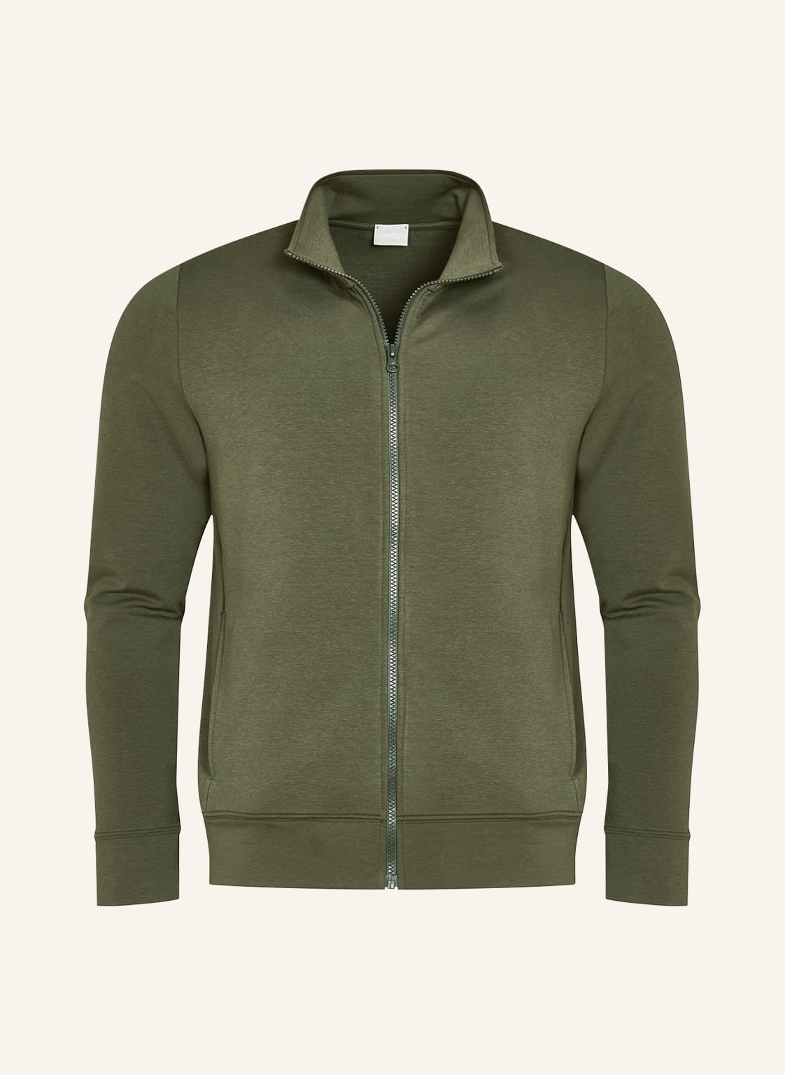 Image of Mey Lounge-Sweatjacke Serie Enjoy Colour gruen