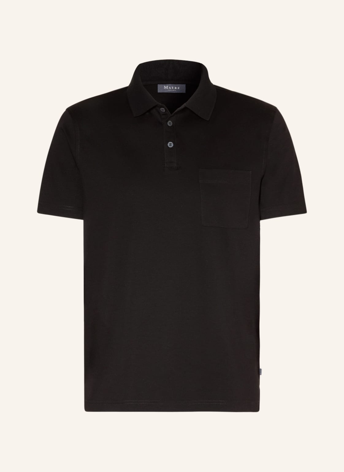 Image of Maerz Muenchen Jersey-Poloshirt schwarz