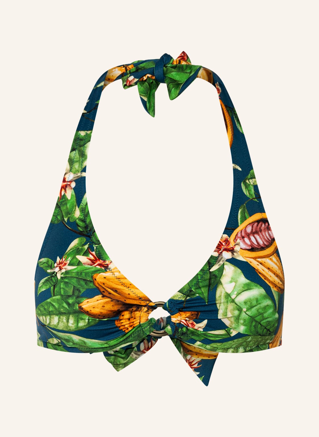 Image of Watercult Neckholder-Bikini-Top Jungle Mania gruen