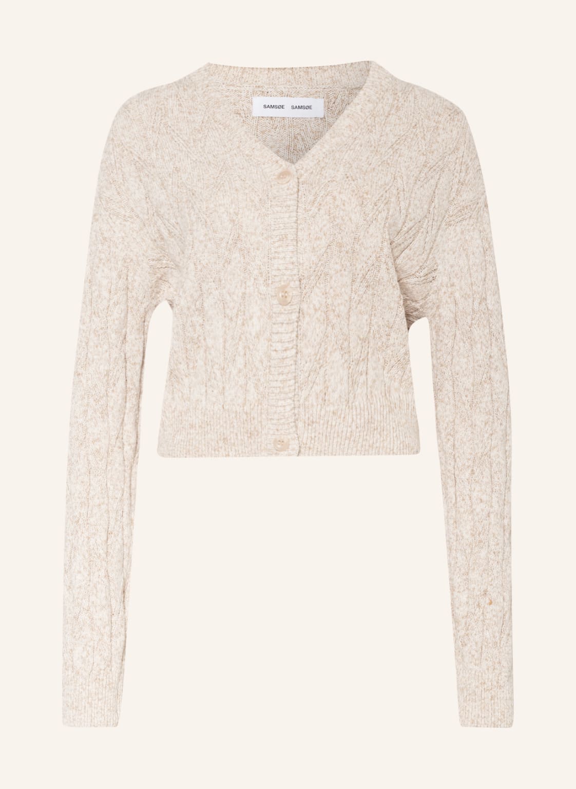 Image of Samsøe Samsøe Strickjacke Lou beige