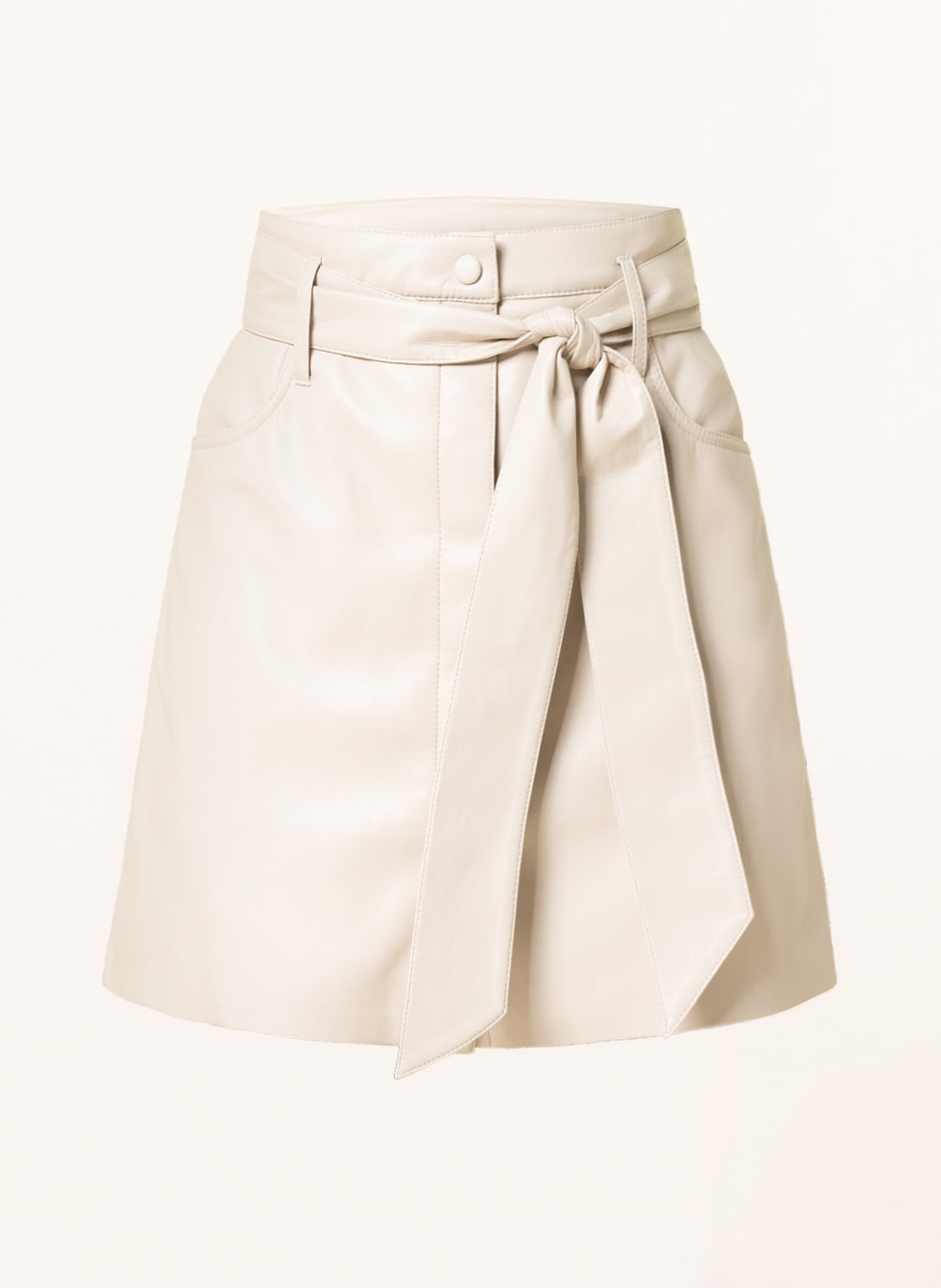 Image of Nanushka Rock Eda In Lederoptik beige