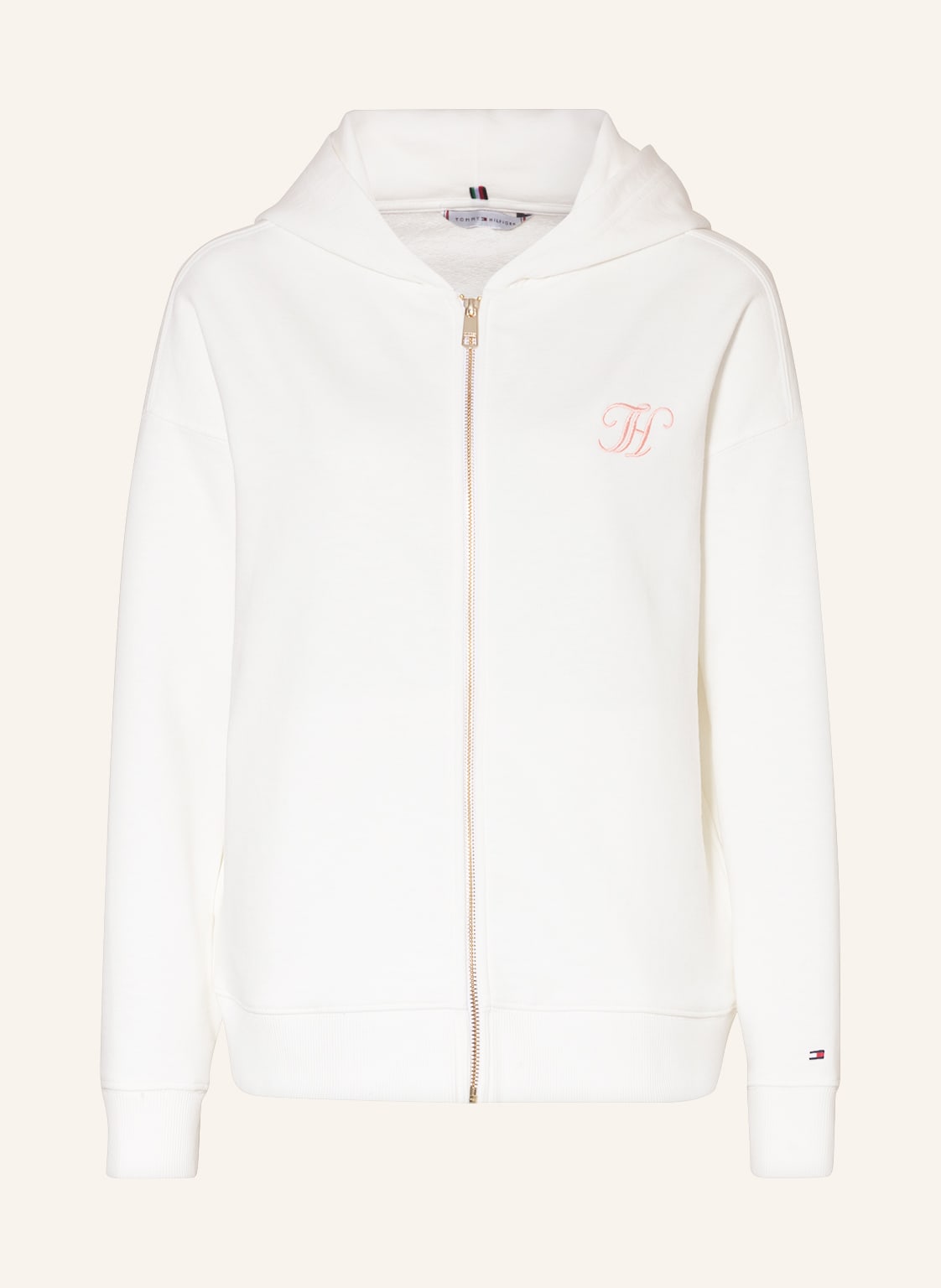 Image of Tommy Hilfiger Oversized-Sweatjacke weiss
