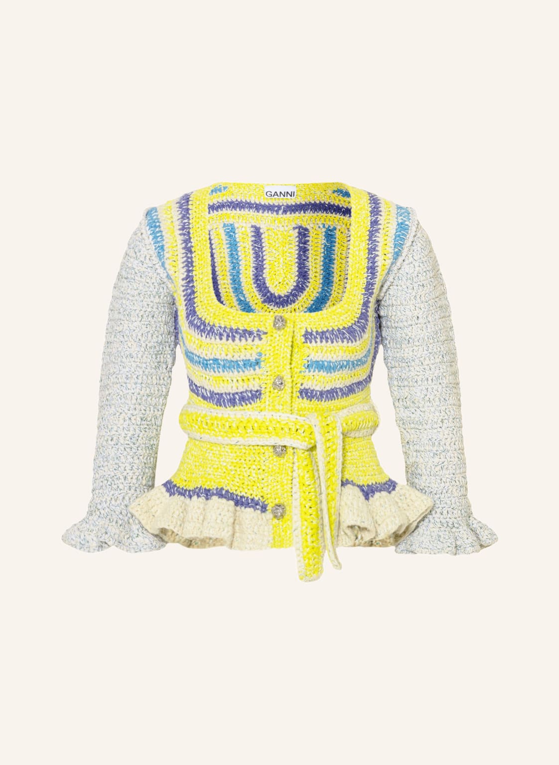 Image of Ganni Strickjacke gelb