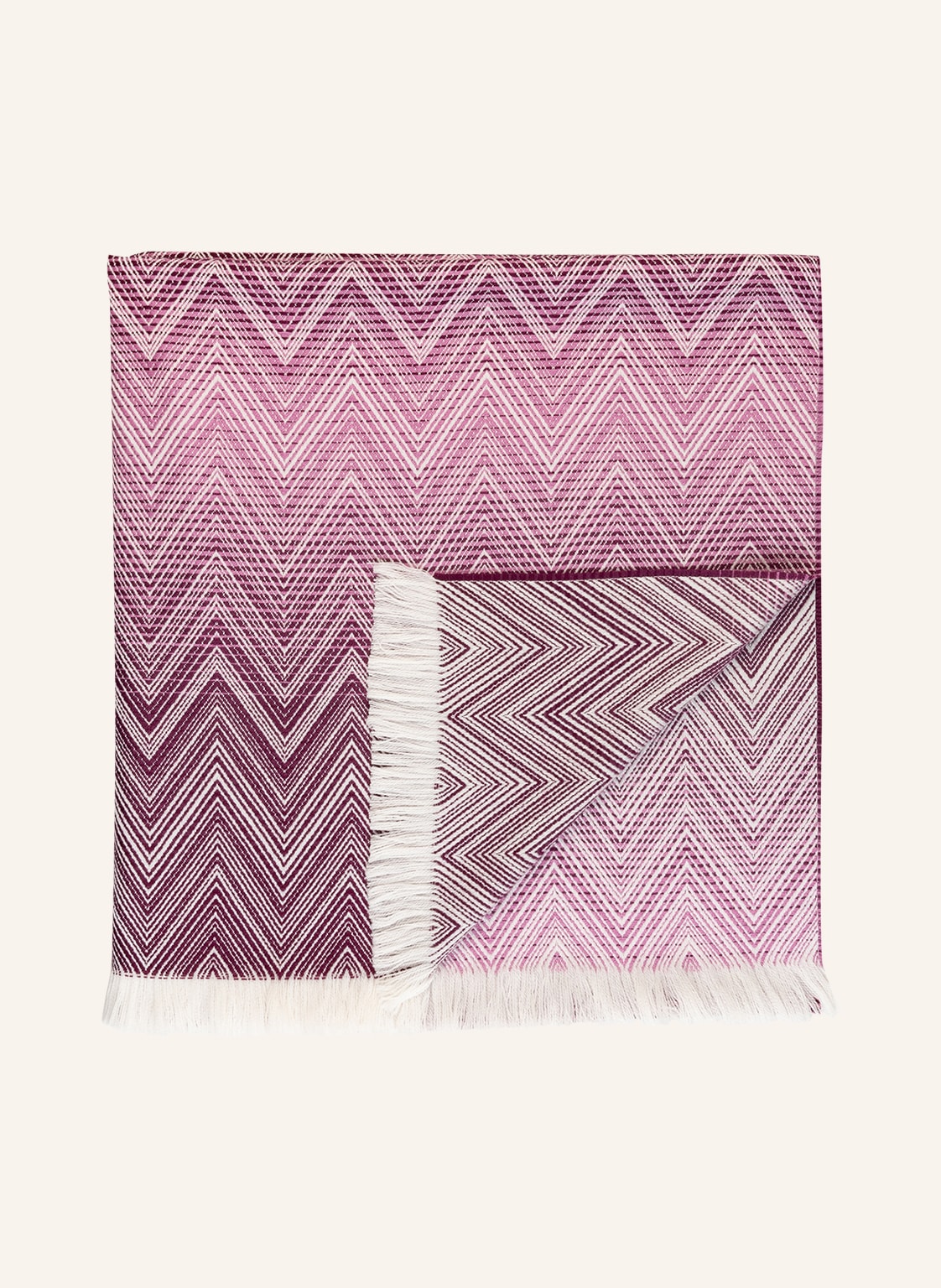 Image of Missoni Home Plaid Timmy Aus Merinowolle violett