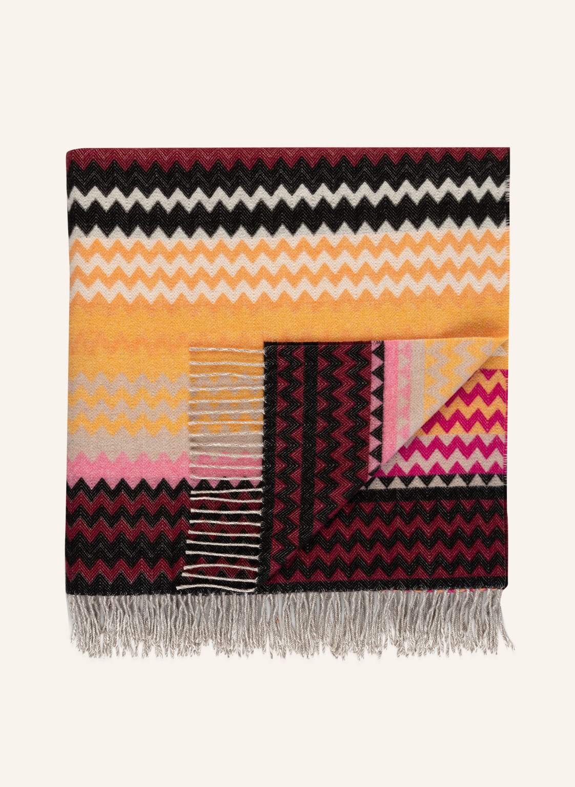Image of Missoni Home Plaid Humbert pink