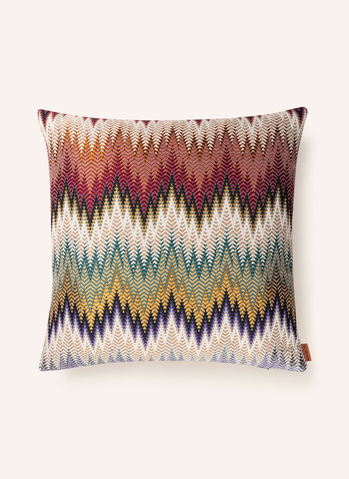 Image of Missoni Home Jacquard-Dekokissen Phrae Mit Daunenfüllung beige