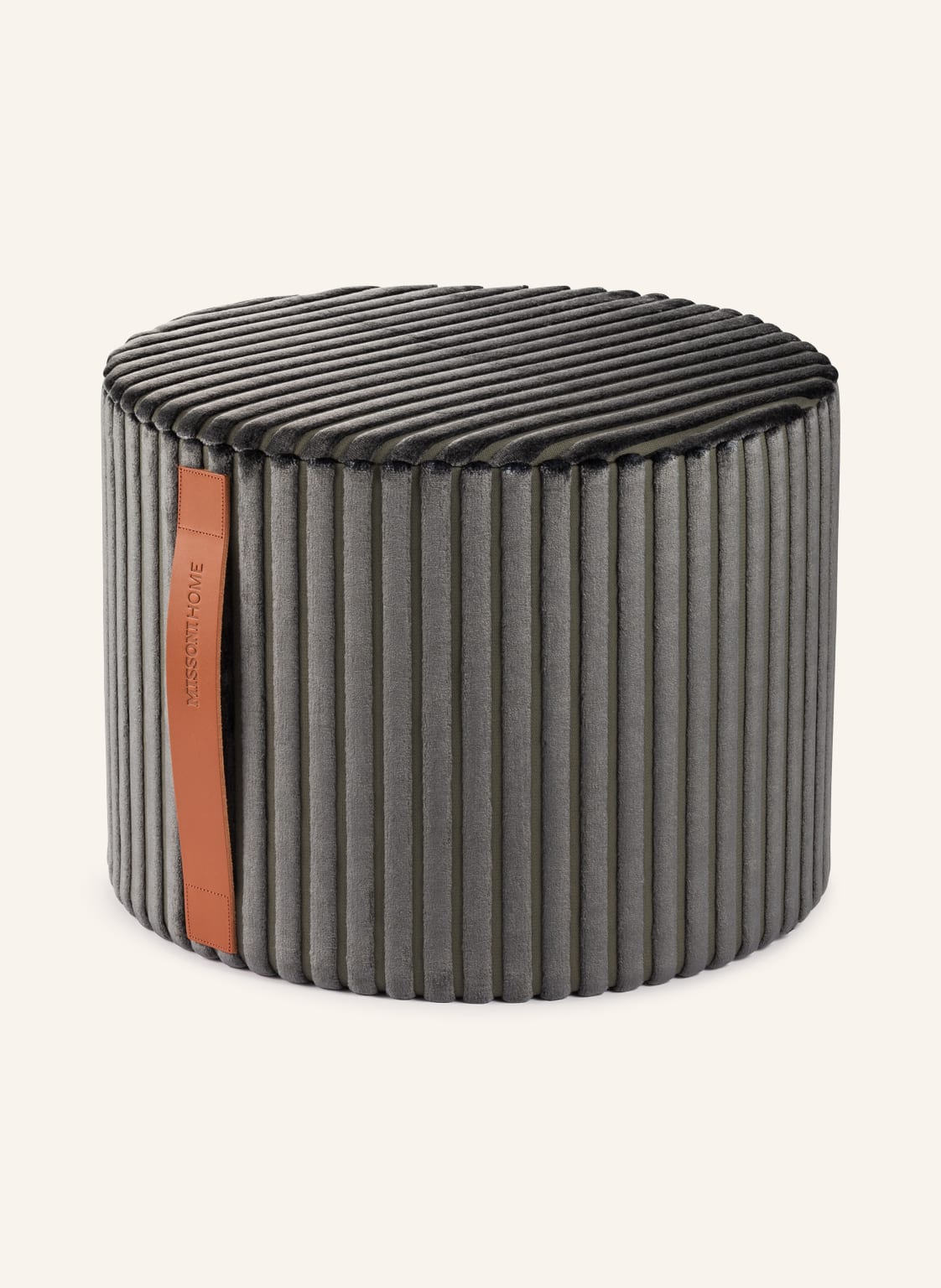 Image of Missoni Home Samt-Pouf Coomba blau