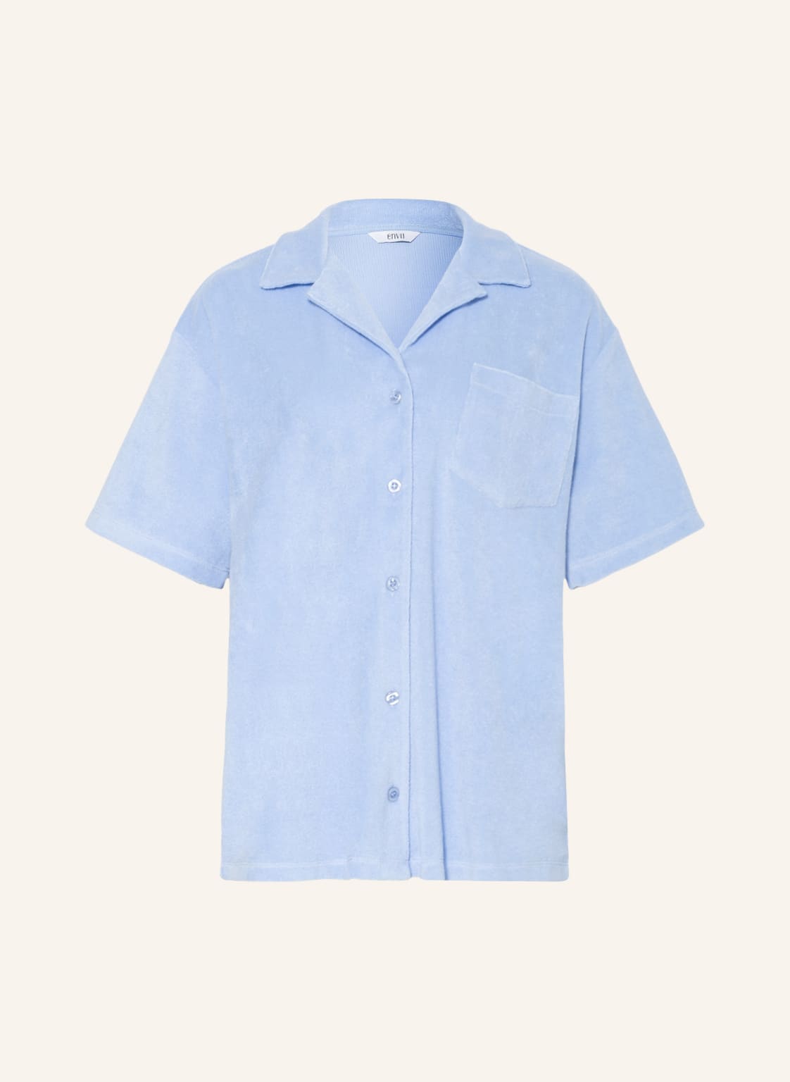 Image of Envii Frottee-Poloshirt Ensunstone blau