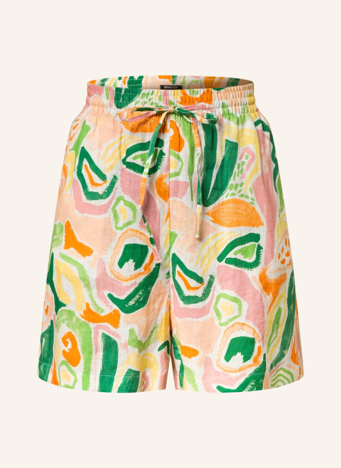 Image of Gina Tricot Leinenshorts Disa gruen