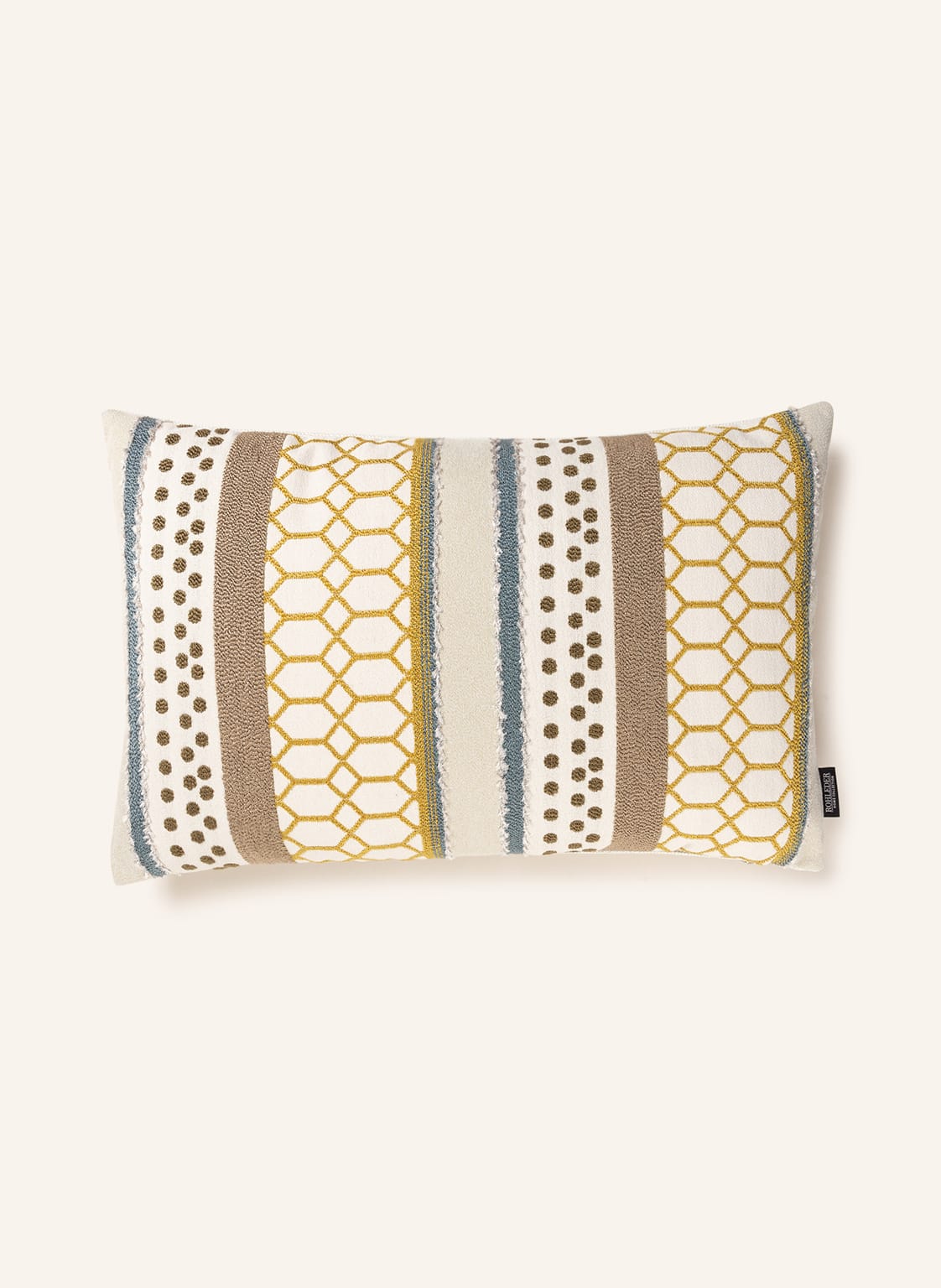 Image of Rohleder Dekokissen Braid Mit Federfüllung weiss