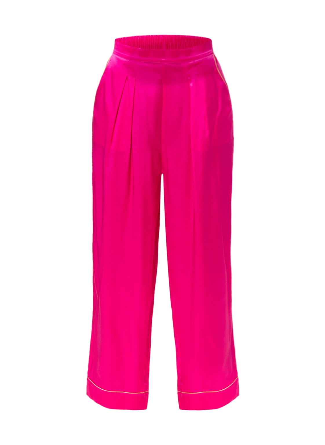 Image of Eres Lounge-Hose Capitaine Aus Seide pink