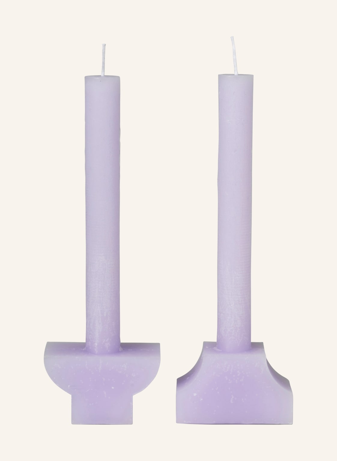 Image of Broste Copenhagen 2er-Set Kerzen Pilas violett