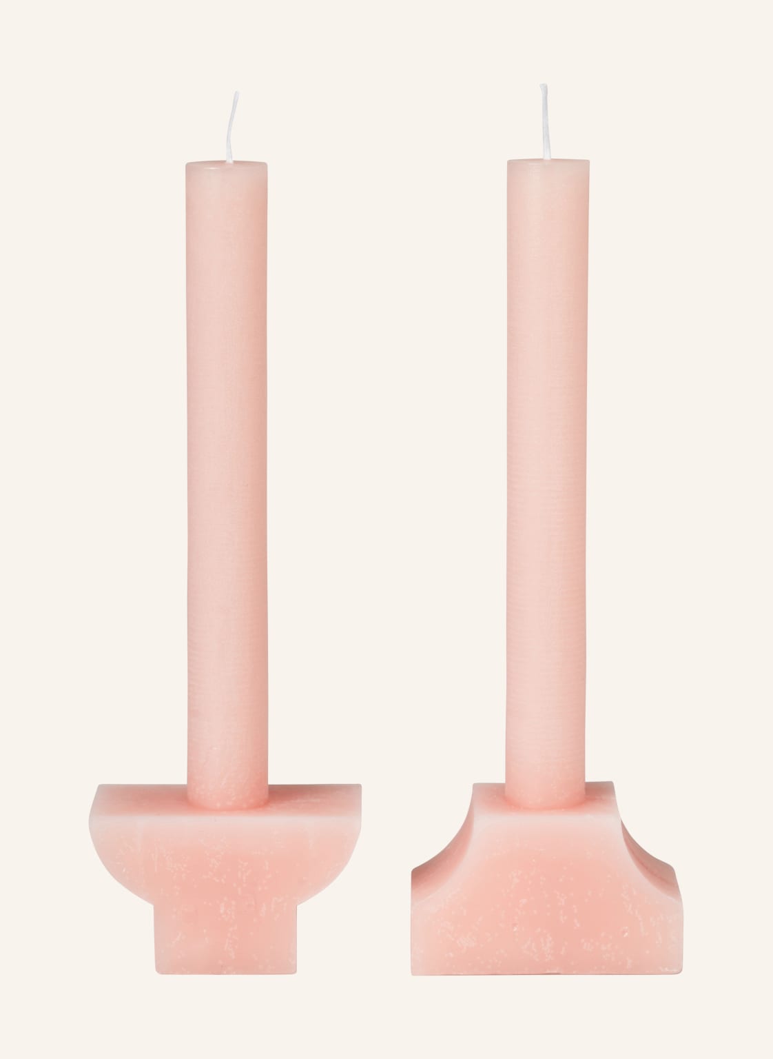 Image of Broste Copenhagen 2er-Set Kerzen Pilas rosa
