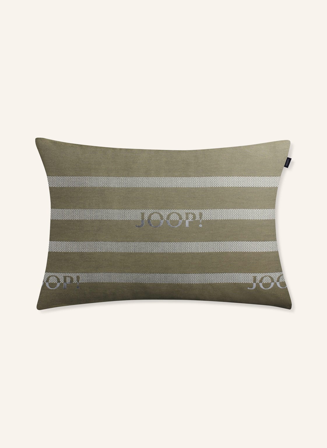 Image of Joop! Dekokissenhülle J!Logo gruen