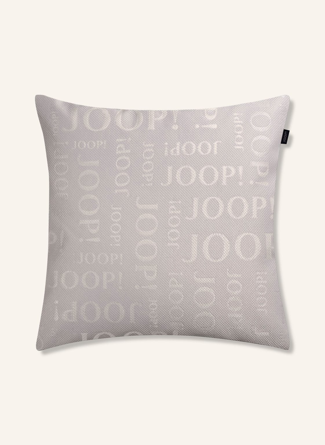 Image of Joop! Dekokissenhülle J!Label silber