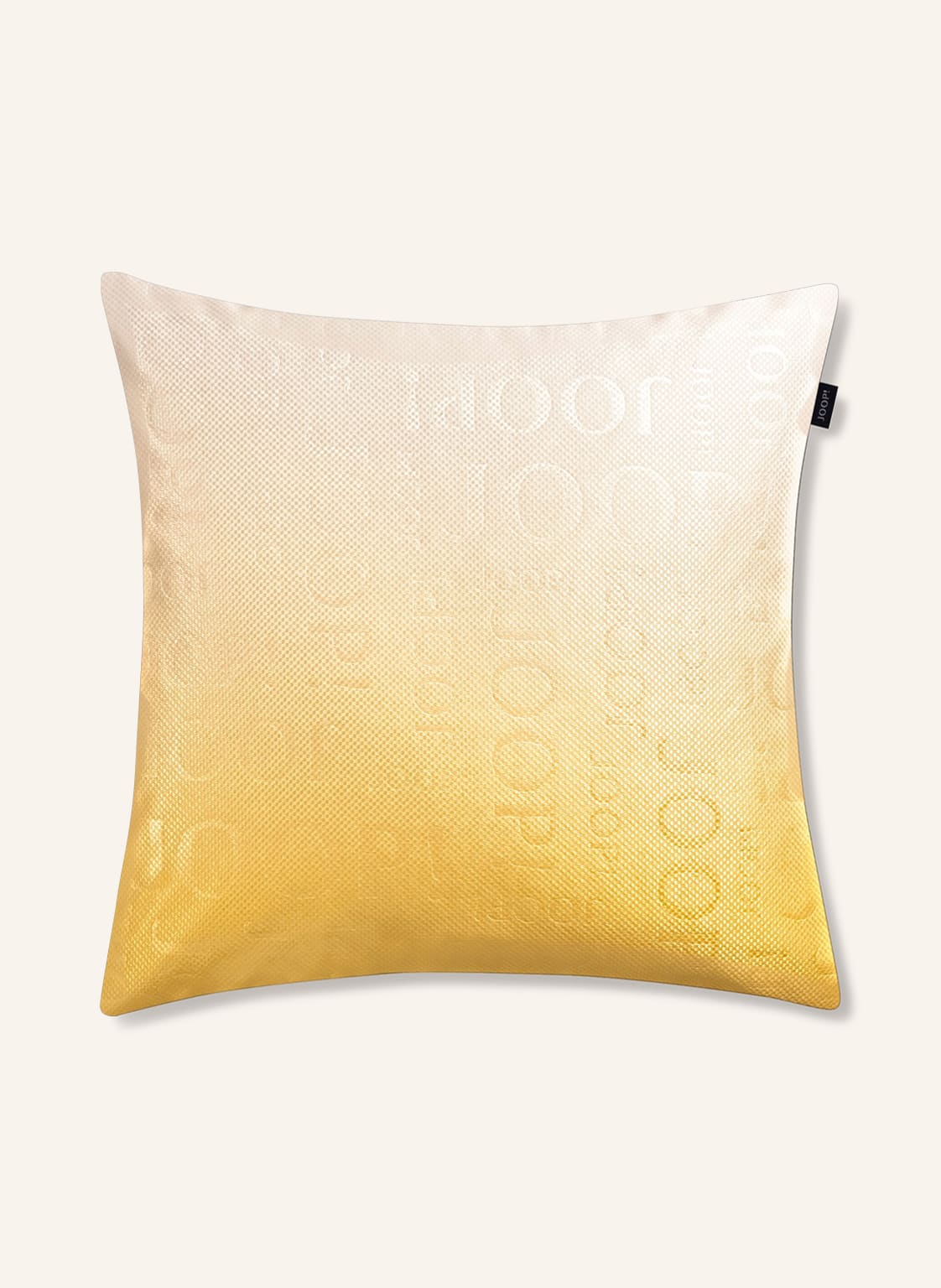 Image of Joop! Dekokissenhülle J!Label gelb