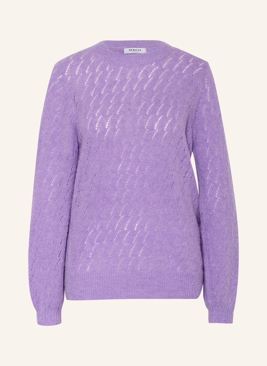 Image of Moss Copenhagen Pullover Mschcordelia Mit Alpaka violett