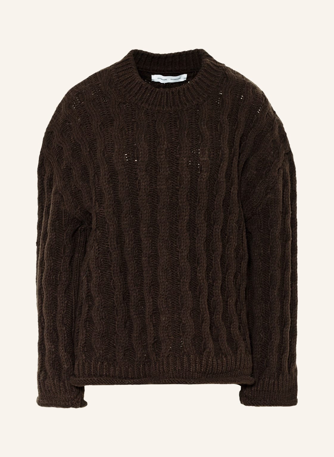Image of Samsøe Samsøe Oversized-Pullover braun