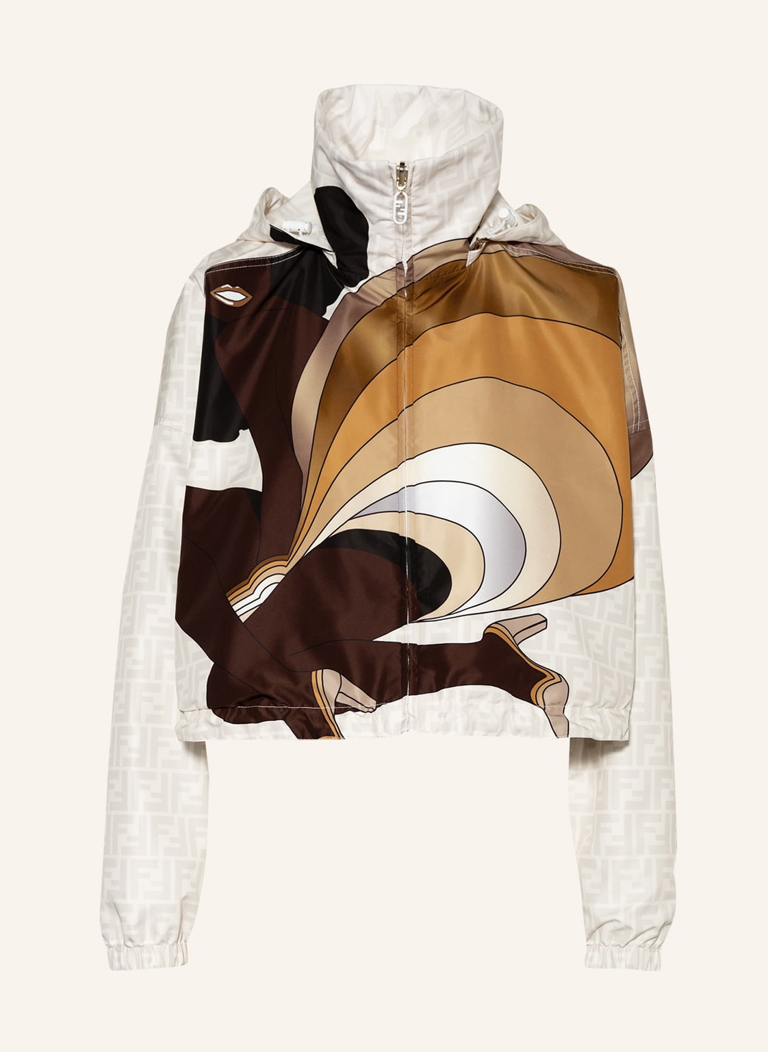 Image of Fendi Blouson Zum Wenden weiss